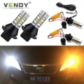 2x Canbus Dual Mode Bulb Auto Led Turn Signal+daytime Running Light Drl Lamp Wy21w W21w T20 Py21w Bau15s P21w Ba15s For The Car