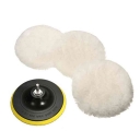 5Pcs Universal Car Polish Pad 3/4/5/6 inch Soft Wool Machine Waxing Polisher Car Body Polishing Discs Detailing Cleaning Goods|P