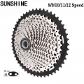 Sunshine-sz Mtb Bike Cassettes 8 9 10 11 12 Speed Velocidade Cassette Bicycle Sprockets 36t 40t 42t 46t 50t 52t For Shimano - Bi