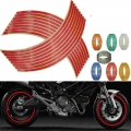 16Pcs Motorcycle Car Wheel Tire Stickers Reflective Rim Tape Moto Auto Decals For Honda x11 cb 190r 400 1000r cbf 1000 600|Decal