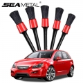 5pcs Car Wash Brush Detailing Cleaning Auto Care Brush Wash Accessories for Wheel Gap Rims Dashboard Air Vent Trim Clean Tools|S