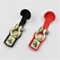 Auto Car Battery Terminal Connector Battery 1 Pair Quick Release Battery Terminals Clamps Cap Clips Copper For Car Truck Caravan