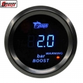 Dragon 2 Inch (52mm) Digital Auto Car Turbo Boost Gauge -1~2 Bar Meter Blue Backlight Red Warning Tips - Boost Gau