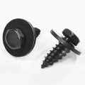 20pcs/set Self Tapping Tapper Screw And Washer For Bmw 4.8 X 19 Mm Black 8mm Self Tapping Tapper Screws - Nuts & Bolts - Off