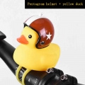 Bike Horn Duck Bike Bell Yellow Duckling Bell Bike Call Hard Hat Helmet Mtb Road Bike Motor Helmet Riding Cycling Accessories|Bi