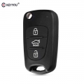 Keyyou Flip Folding Remote Auto Car Key Shell For Kia Rio 3 Picanto Ceed Cerato Sportage K2 K3 K5 Soul For Hyundai Key Case - Ca