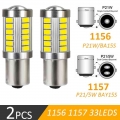 1156 1157 P21/5W BAY15D 33SMD 5630 5730 LEDs Super Bright brake lights fog lamp 21/5w Auto Daytime Running light Stop Bulbs 12V|