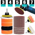 3 4 5 6 7 Inch Buffing Pads Kit Foam Sponge Pad Set M10/M14 Drill Adapter Car Care Polisher Boat Waxing Polishing Sealing Glaze|