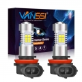 Vanssi 2pcs H8 H11 H16 Led Bulbs Hb4 9006 H10 9145 Led Fog Light Bulbs 21ex 2835 Chipsets 1300lm 12v Car Fog Lamp 6000k White -