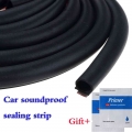 10meter Car Door Seal Strips Sticker D Shape Weatherstrip Rubber Seals Sound Insulation Sealing Automobiles Interior Accessories