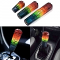 Universal 10/15/20cm Car Color Gear Shift Knob Rainbow Crystal Diamond Acrylic Shifter Lever Knob Head Car Styling Accessories|G