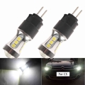 2pcs White 6000k No Error Hp24w G4 Led Bulbs For Citroen C5 Daytime Running Lights 3030 18-smd Lamp For Peugeot 3008 Day Light -