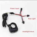 Ebike Light And Horn Switch Electric Bicycle Scooter Intelligent Mountain Atv Tricycle Headlights And Horn On Off On Switch - El