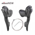 microNEW Road Bike Bicycle Shifter 2*10 Speed For 22.2 23.8mm Handlebar 7/8/9 Speed Dual Control Levers|Bicycle Derailleur| -