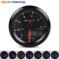 Dynoracing 2" 52mm Dual Display Oil Pressure Gauge 0-7 Bar 7 Colors Led Oil Press Meter High Speed Motor With Sensor Bx1017