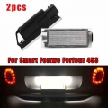 2pcs Truck License Plate Lights 453 White LED License Number Plate Light Lamp No Error For Smart Fortwo Forfour|Truck Light Syst