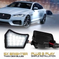 2Pcs 6000K LED Under Side Mirror Light Puddle Lamps For Jaguar XF X250 X260 XJ X350 X351 X358 XE X760 XK XKR OEM C2C37089 &