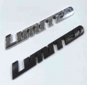 1X Car 3D Chrome Black ABS Badge Sticker Luxury LIMITED Edition Letter Emblem Logol Fit for Toyota Highlander