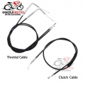 Lengthened Throttle Cable Wires Clutch Line For Harley Sportster Iron Xl 883 1200 H Xl883r P L C Dyna Softail Fat Boy Road King