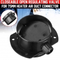 Closeable Open Regulating Valve For 75mm Heater Air Vent Ducting Connector Y/T Branch For Diesel Parking Heater Accessory|A/C &a