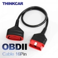 Thinkcar Universal 16 Pin Obd2 Male To Female Extension Cable 60cm Length Thinkdiag Car Diagnostic Extended Connector Obd 2 Cord