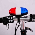 1pc Bicycle Bell 6 LED 4 Tone Bicycle Horn Bike Call LED Bike Police Light Electronic loud Kid Accessories Bike Scooter MTB|Bic