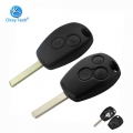 Okeytech 2/3 Button Uncut Blank Blade Replacement Car Key Cover Case Fob For Renault Dacia Modus Clio 3 Twingo Kangoo Key Shell