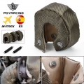 PQY 100% Full TITANIUM T3 turbo blanket turbo heat shield fit : t2 t25 t28 gt28 gt30 gt35 and most t3 turbo PQY TBF03|Turbo Ch