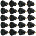 Universal 20pcs/set 3Pins Blue Green Yellow Red Led Dot Light 12V Car Auto Boat Round Rocker ON/OFF Toggle Switch Sales|rocker o