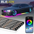 Car Flexible Underglow Strip Light Led Underbody App Control Rgb Neon Lights Dream Color Auto Decorative Ambient Atmosphere Lamp