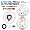 Shimano Deore Sm Rt56 Rt26 160mm 180mm Rt66 Brake Disc Altus Rt10 Center Lock Rotor Mtb Bike Hyraulic Brake Rotors For Xt Slx -