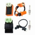 Motorcycle Start CDI Device High Voltage Igniter Racing AC 6 Pin CDI Box Ignition Coil Spark Plug for GY6 50 150CC Moped Scooter