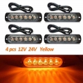 Emergency Strobe Stroboscope Warning Side Marker Blinking Amber LED Light Bar Police Flash Good 12V 24V Light for Car Vehicles|T