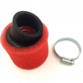 32mm-48mm Atv Pit Dirt Bike 45 Degree Angled Foam Air Filter Pod Cleaner 110cc 125cc Red Crf50 Xr50 Crf - Air Filters & Syst