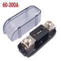 60 300A ANL Car Audio Bolt on Fuse Auto ANL Fuse Holder Block with Fuse Polycarbonate Plastic Shell High Temperature Resistance