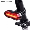 Bike Rear Two color Variable Bicycle Light Flashlight USB Rechargeable COB LED Taillight IPX4 Waterproof Cycling Light MICCGIN