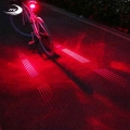 FTW Bicycle Tail Light USB Rechargeable 10 Line Laser Bike Rear Light Night Cycling safety warning Back LED Lamp Waterproof