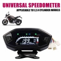 Universal Motorcycle LED Adjustable Speedometer 12000 RPM Optional Backlight Digital Odemeter Tachometer For 1 2 4 Cylinder|Inst