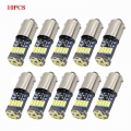 10Pcs T4W T2W T3W Ba9s LED Bulbs White 4014 15 SMD T11 H6W Car LED Interior Dome Light Reading Door Trunk Clearance Lamp 12V|Sig