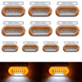 10pcs 24v Car Truck Side Marker Lights Car External Lights Signal Indicator Lamp Warning Tail Light 3 Modes Trailer Lorry - Truc