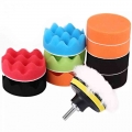 Car Wheel Sponge Polisher Disc Set for Drill Buffer Polishing Waxing Removes Scratches Buffing Cleaner 3/4inch Auto Gadget| |