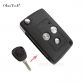 OkeyTech 3 Buttons Modified Flip Folding Replacement Car Key Shell For Lada Remote Case Cover Fob Design Blank Remote key Modify