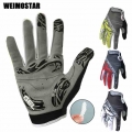 Gel Pro Cycling Gloves bike Full Finger gloves For Man Woman MTB Gloves Guantes Ciclismo BMX DH Off Road Motocross Gloves Red|cy