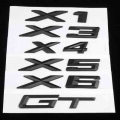 1x Matt Black Abs Car Badge Sticker Auto Body Al Plastic Emblem Decal For Bmw X1 X3 X4 X5 X6 Gt E83 F25accessories Car Styling