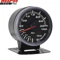 Dragon 60mm Car Turbo Boost Gauge Warning Function Automotive Instrument Turbin Pressure 1~3 Bar Meter |Boost Gau