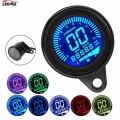 7colors Motorcycle Speedometer Gauge Tachometer LED Indicator Digital Odometer Meter Scooter Pit Dirt Bike Motorbike Accessories