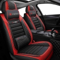 Black Red Leather Car seat covers For audi a4 b8 b6 b7 avant a3 8p a5 sportback q2 q3 a7 q7 4l 100 c4 a6 4f c7 c5 accessories|Au