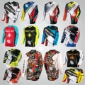 cycling mountain bike competition black off road motorcycle riding downhill mtb jersey BMX DH dry breathable long sleeve shirt|C