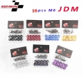 10pcs M6 JDM Car Modified Hex Fasteners Fender Washer Bumper Engine Concave Screws Car Styling|Nuts & Bolts| - Officematic