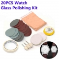 20Pcs/Set Watch Glass Polishing Kit Glass Cleaning Scratch Removal Polishing Pad Wheel 50mm Backing Pad Durable Quality|Polishin